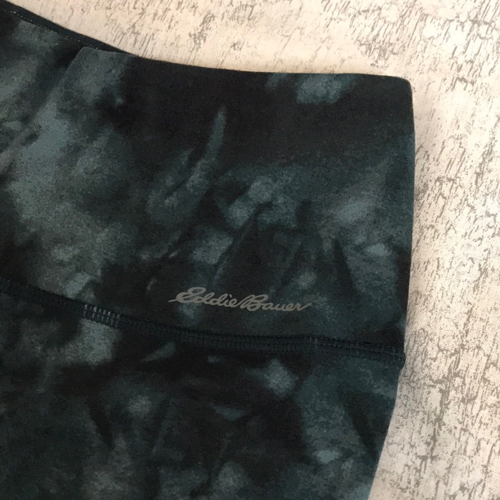 Eddie Bauer Leggings; Green Tie Dye; 'Movement Lux Collection' XS